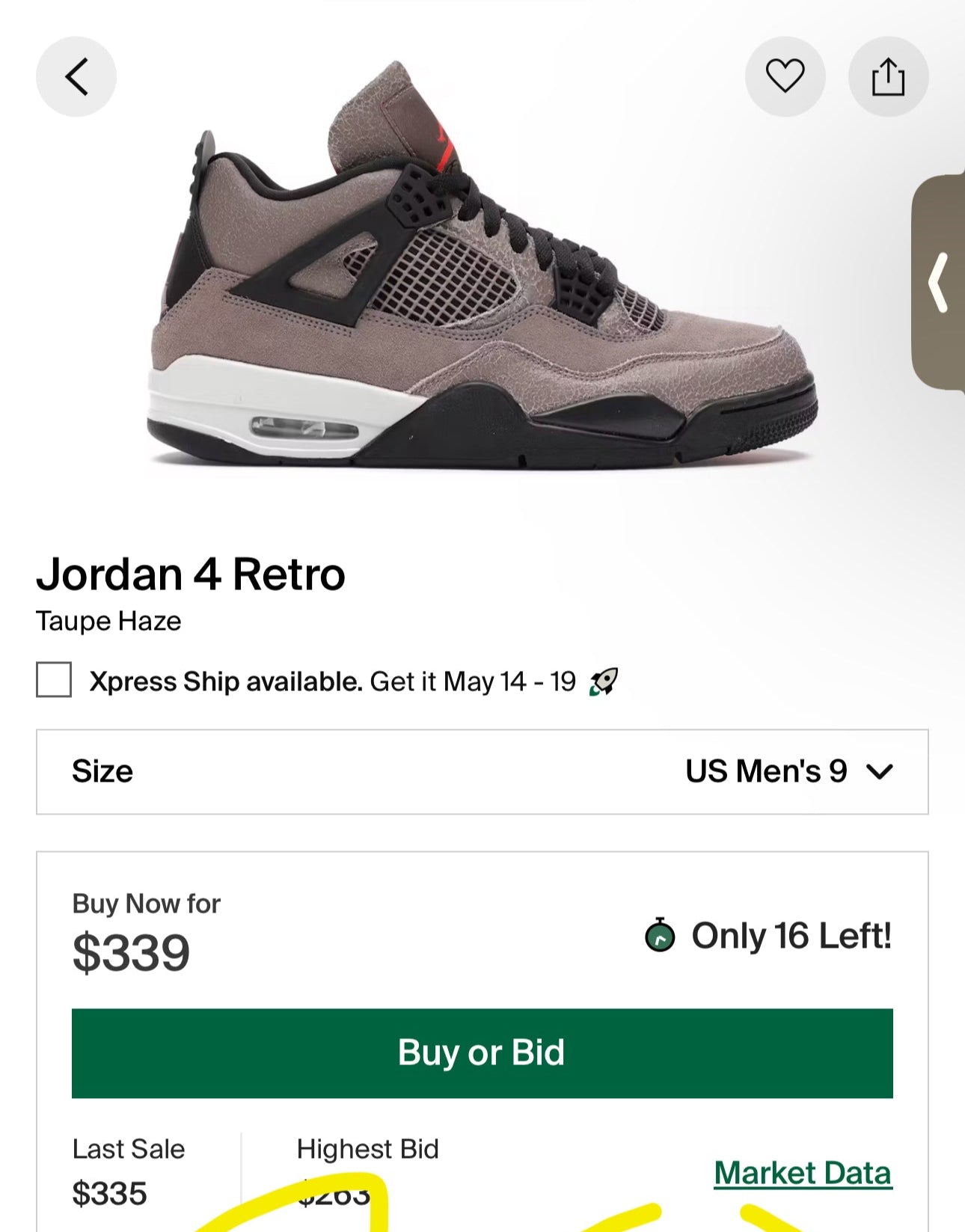AJ 4's Taupe