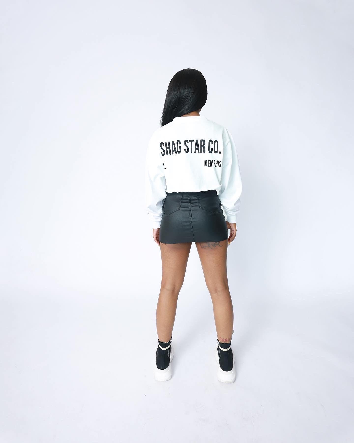 Womens Crop White