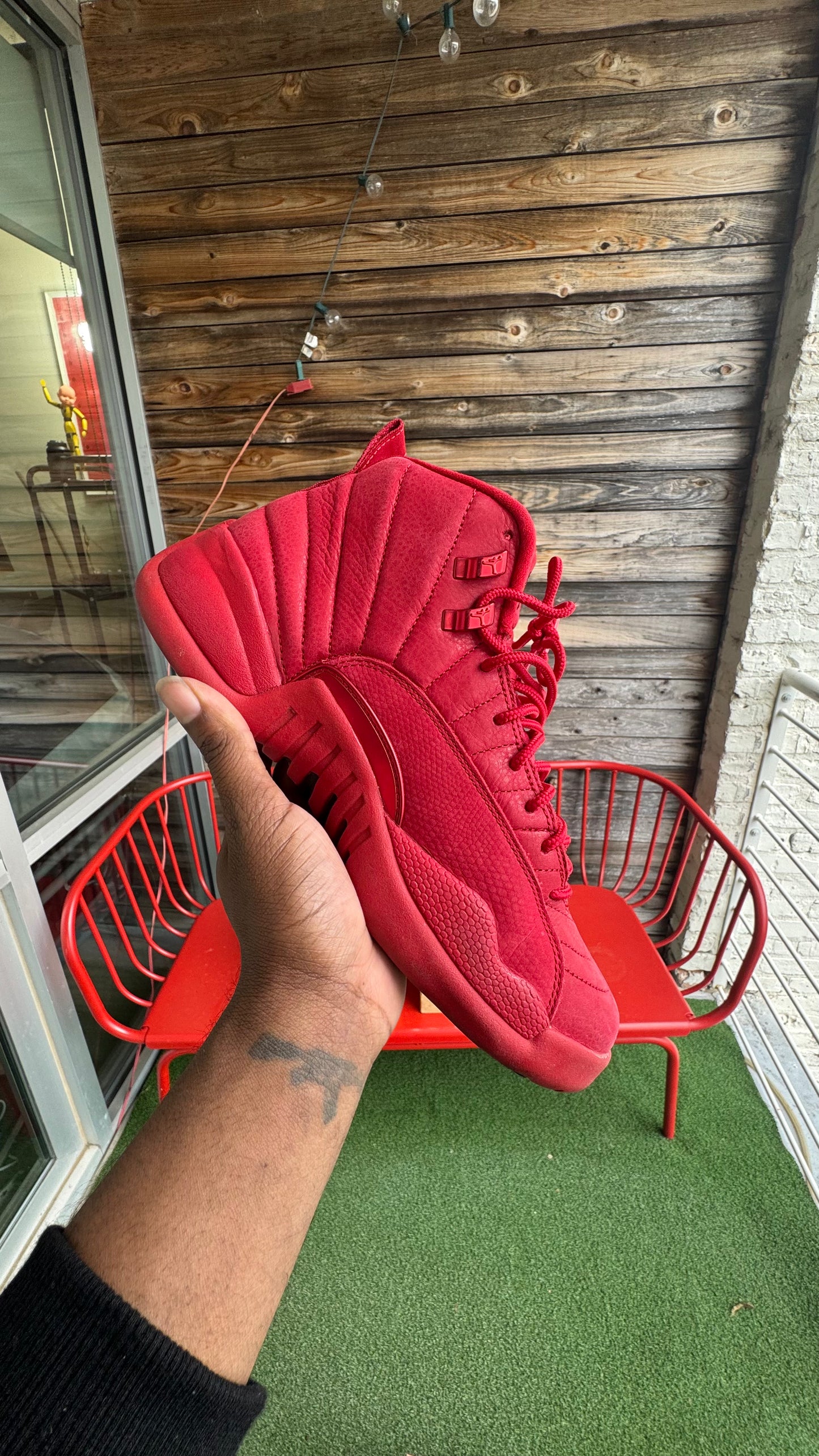 AJ 12'S GYM RED