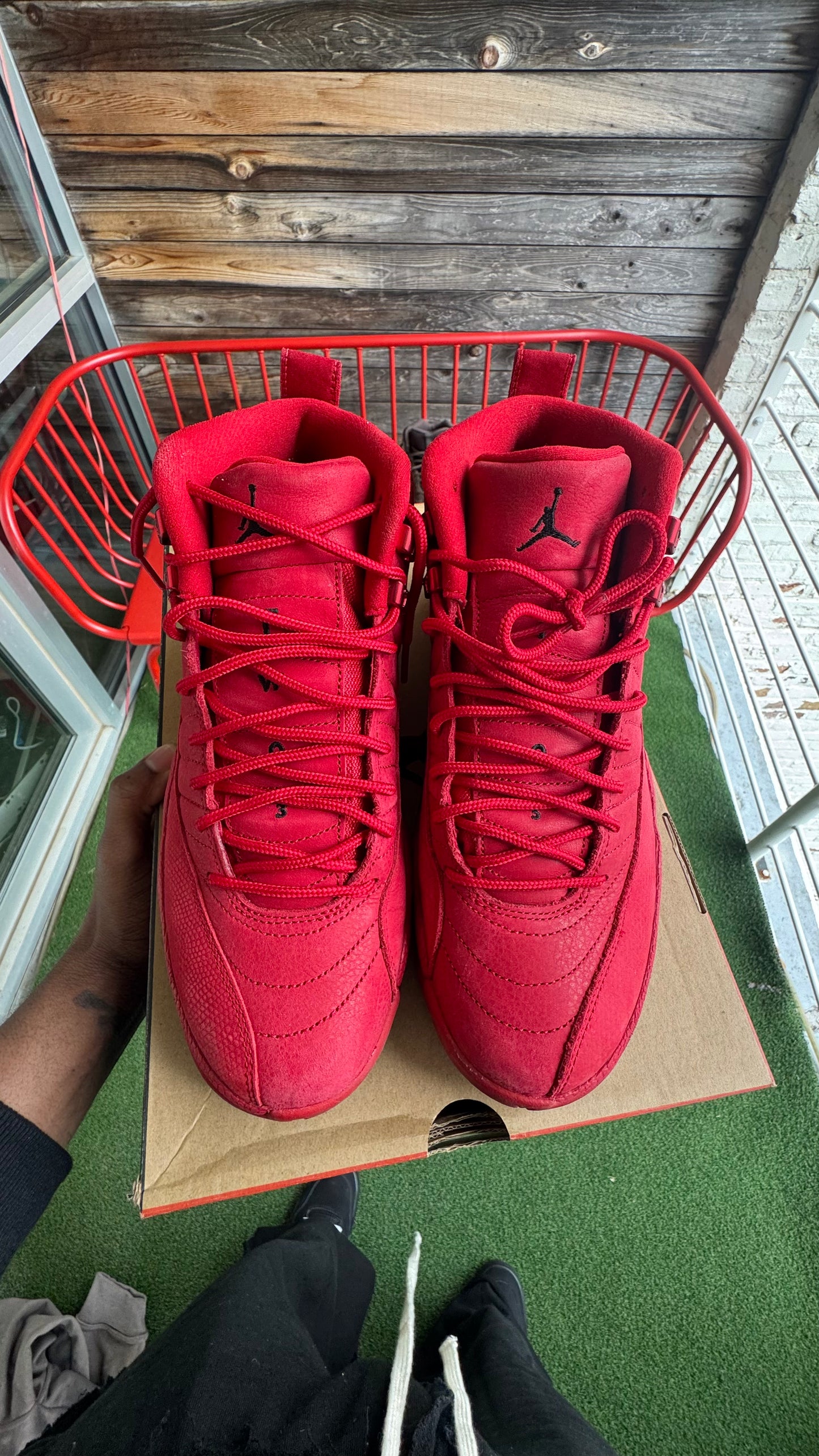 AJ 12'S GYM RED