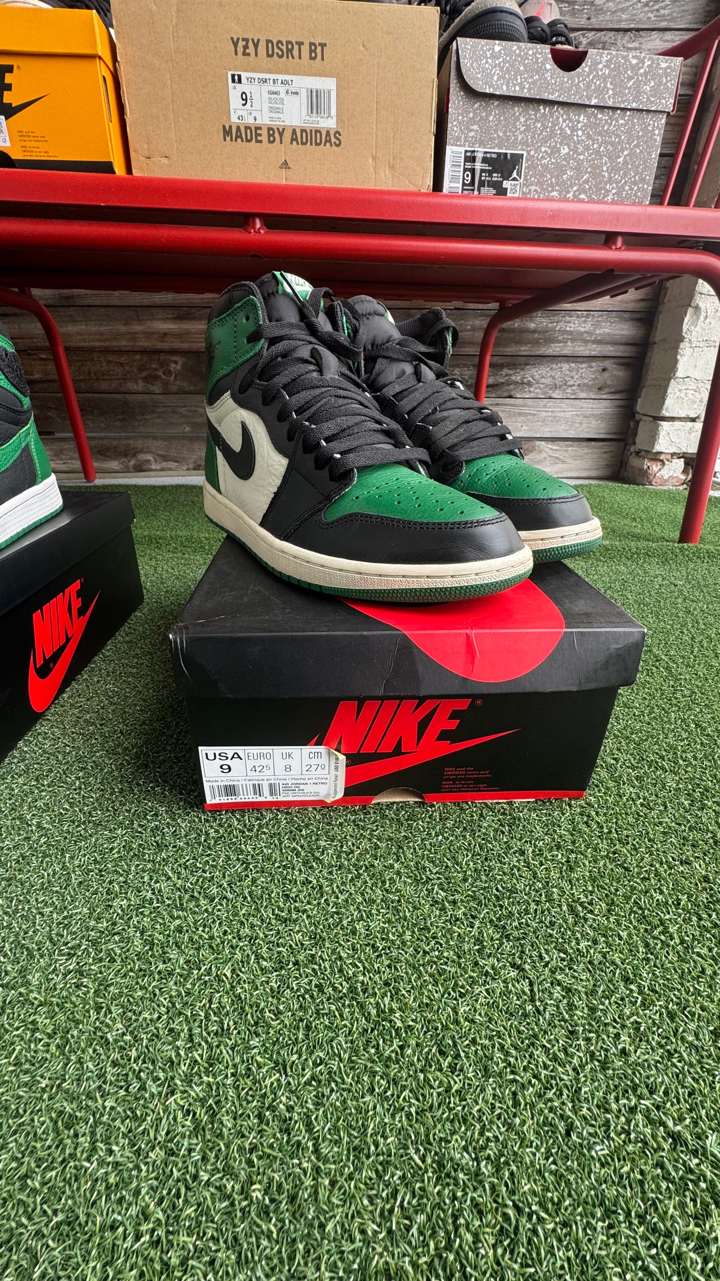 AJ 1'S PIN GREEN 9