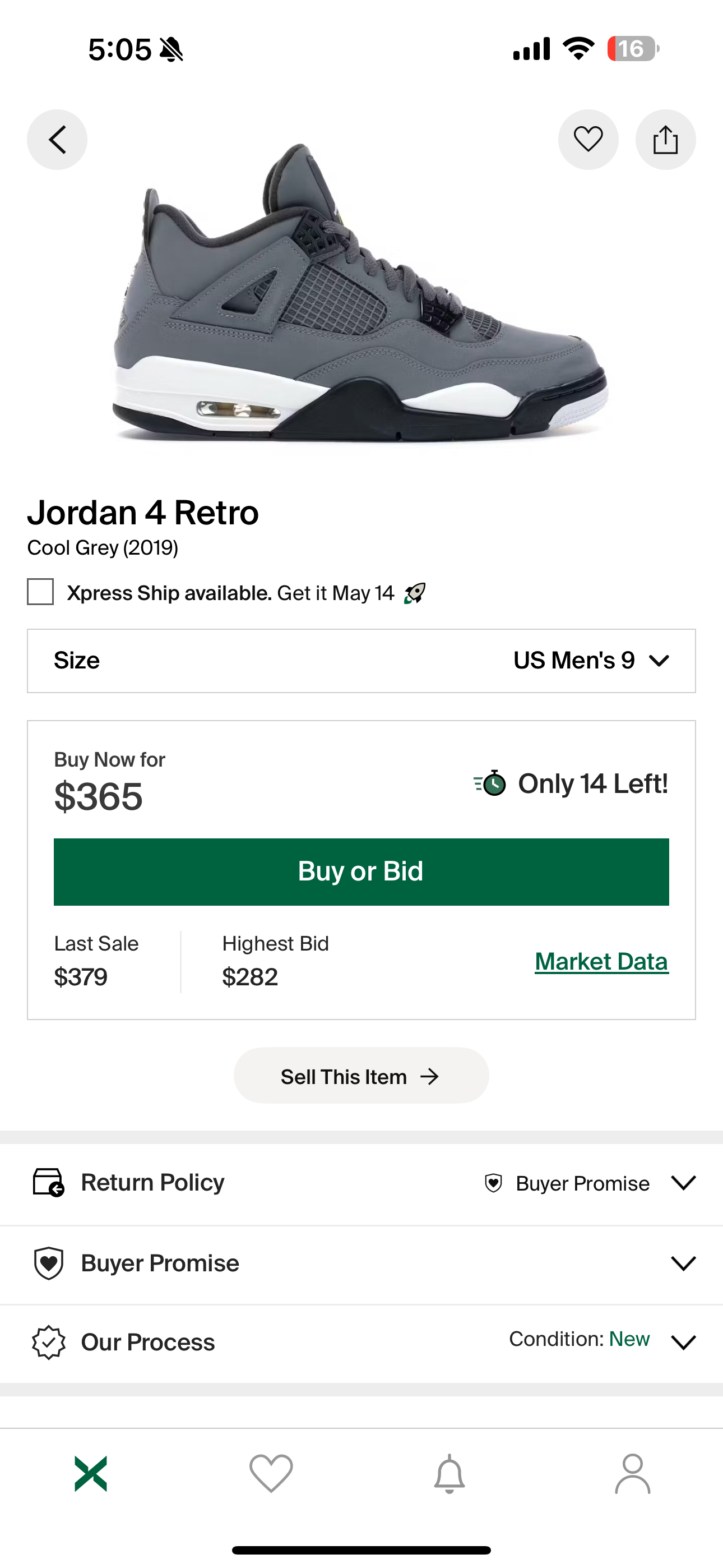 AJ4'S COOL GRAY