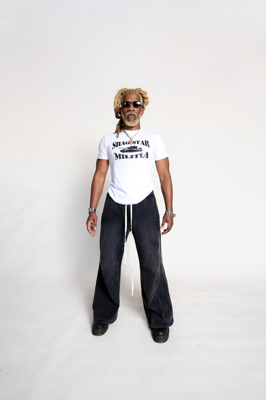 WHITE MILITIA TEE