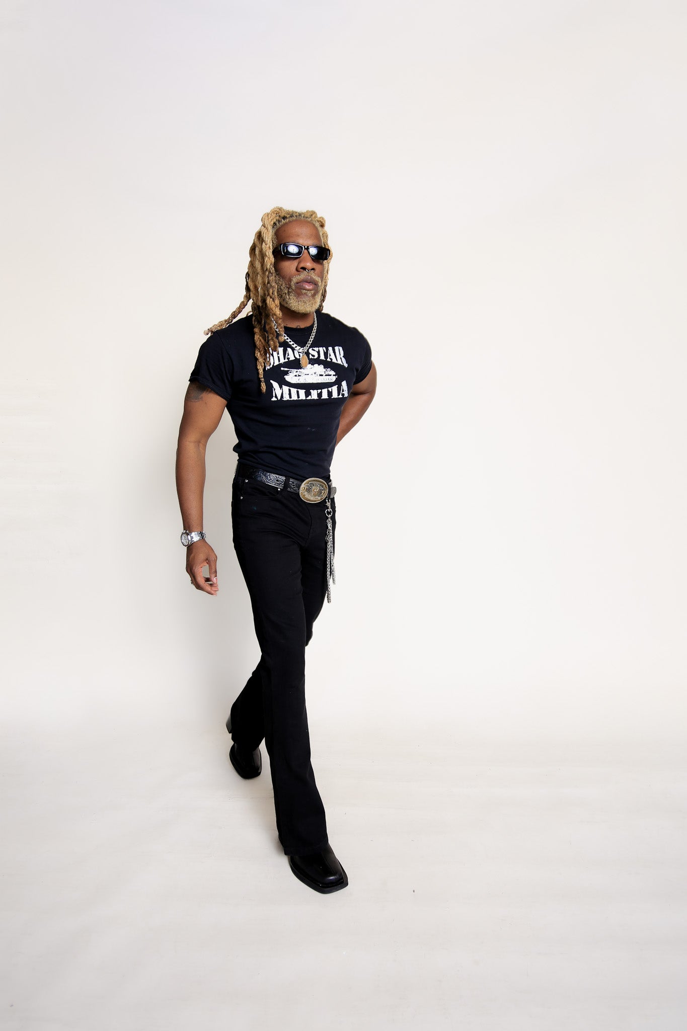 BLK MILITIA TEE