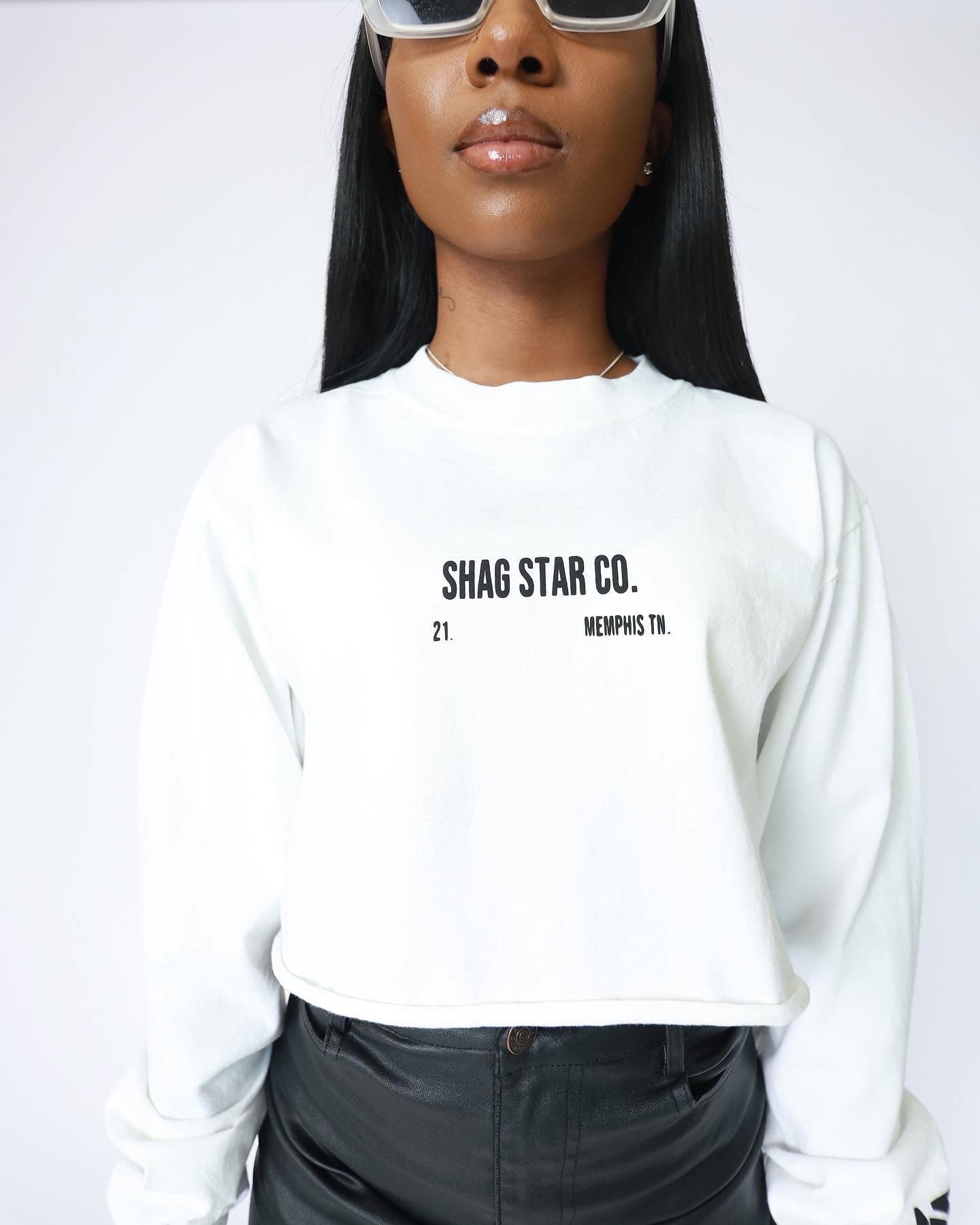 Womens Crop White