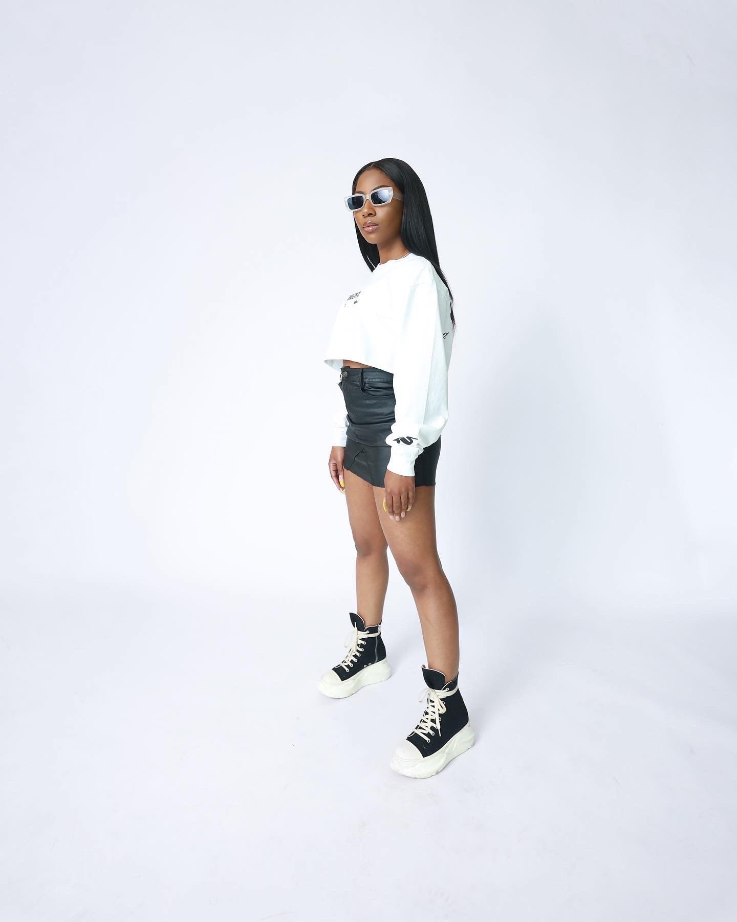 Womens Crop White