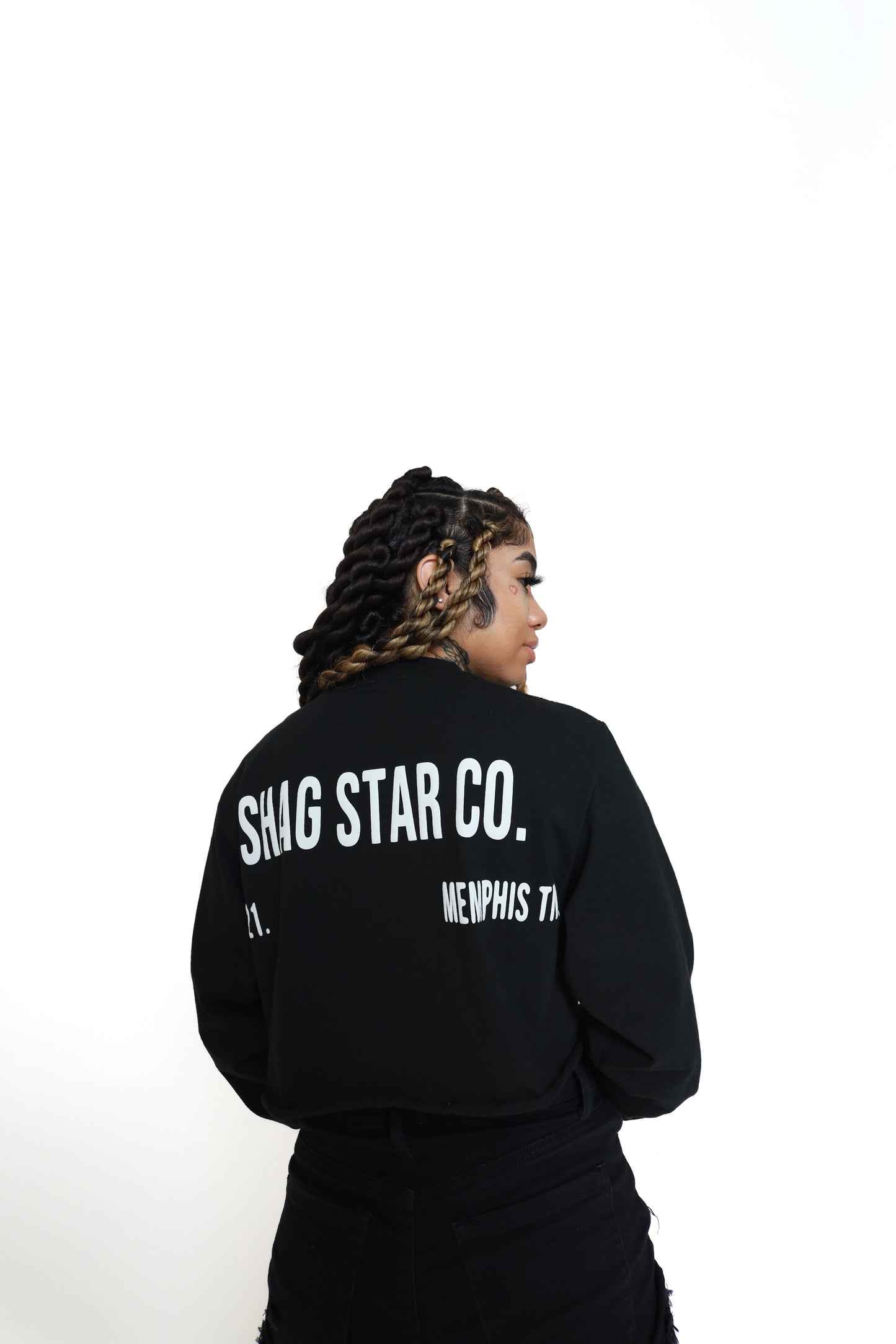 Womens Crop Black